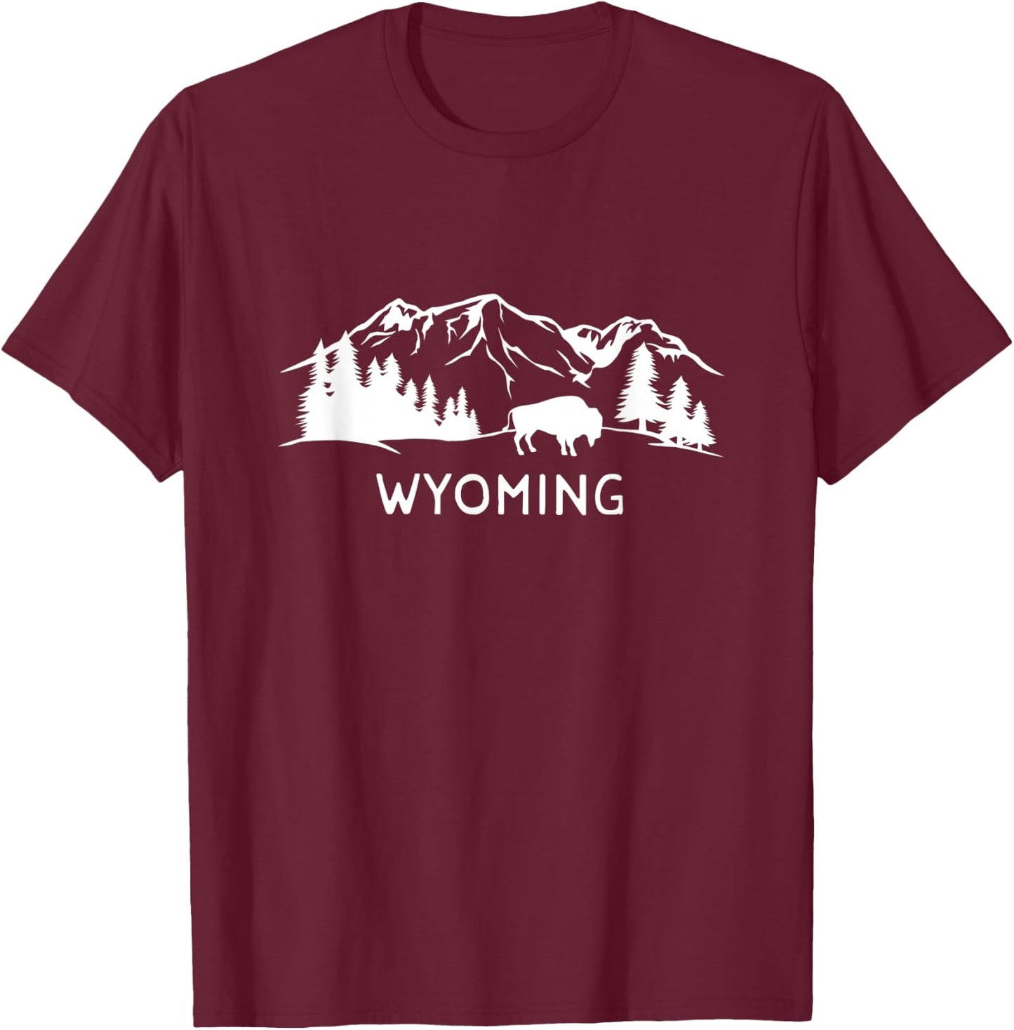 Wyoming T-Shirt - T-Shirt | Maroon