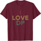 I Love DP Shirt Distressed Vintage Retro 70s T-Shirt - T-Shirt | Maroon