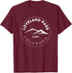 Loveland Pass Colorado Elevated Mountain Backcountry Skiing T-Shirt - T-Shirt | Maroon