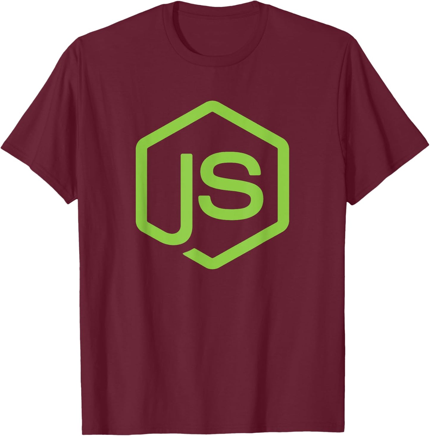 Node.JS Code Web Developer Shirt Front-end Developer T-Shirt - T-Shirt | Maroon