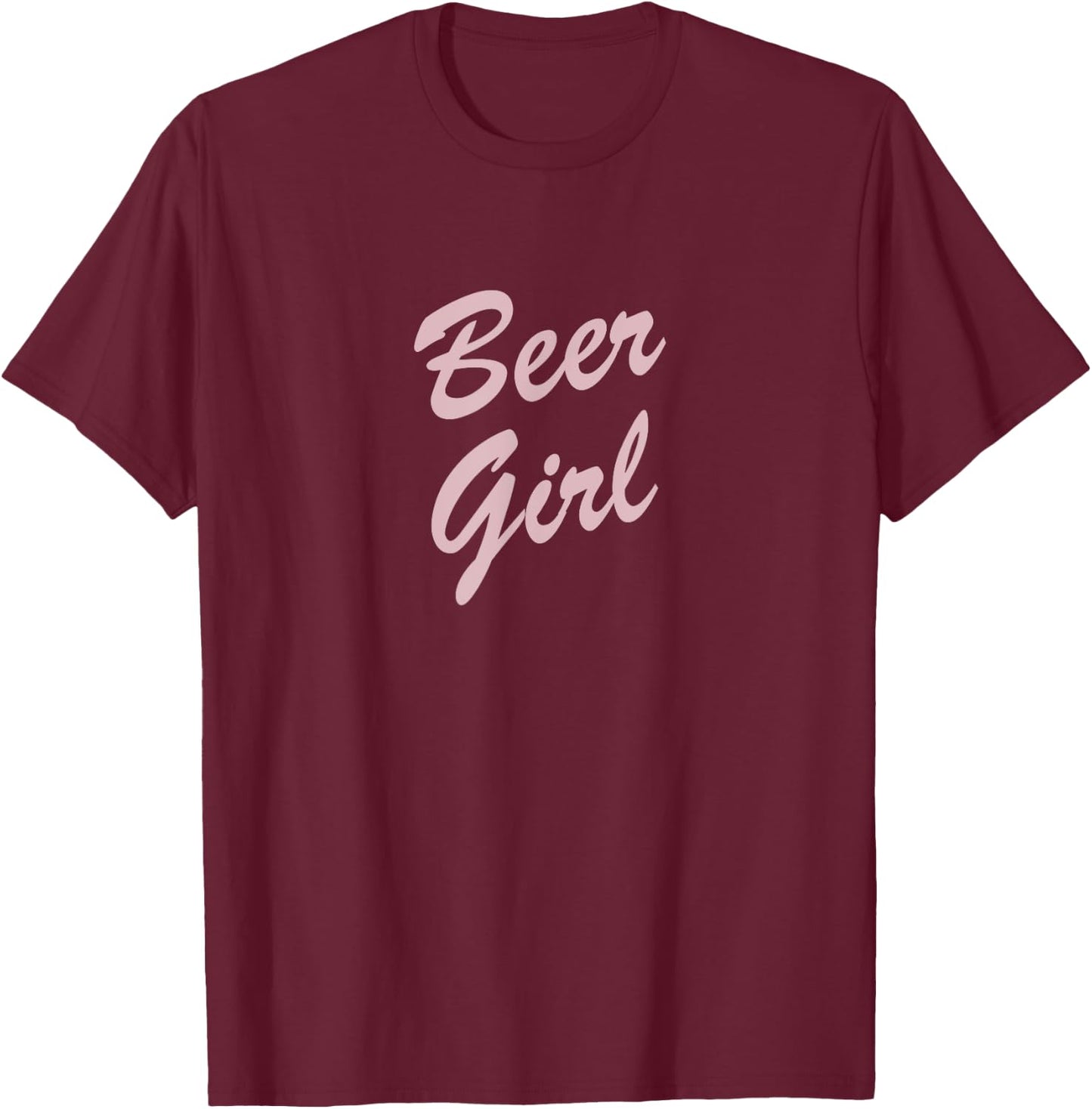 Beer Girl T-Shirt - T-Shirt | Maroon