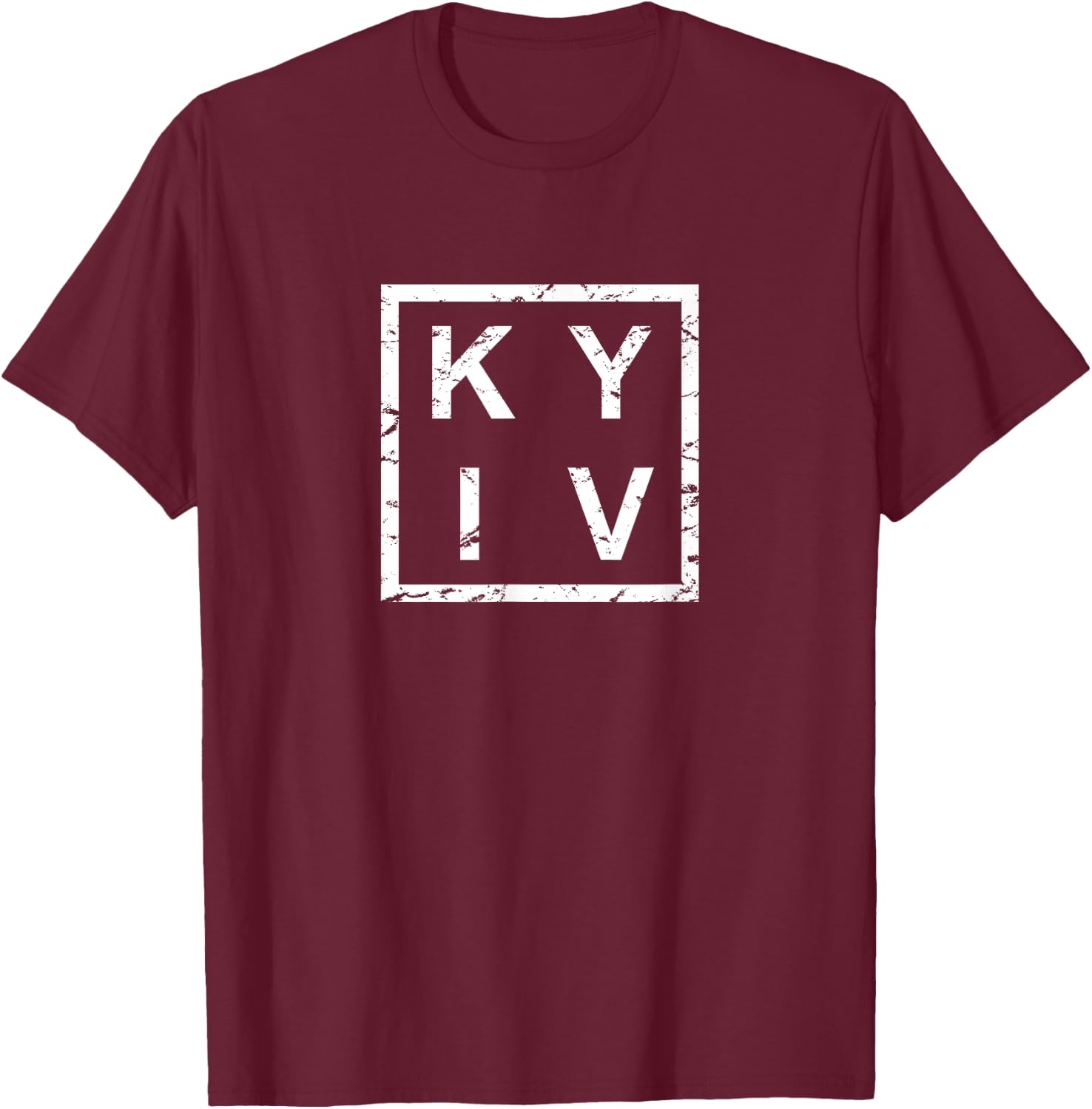 Stylish Kiev Kyiv T-Shirt - T-Shirt | Maroon
