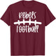 Rebels Football School Spirit Team Mascot Game Night T-Shirt - T-Shirt | Maroon