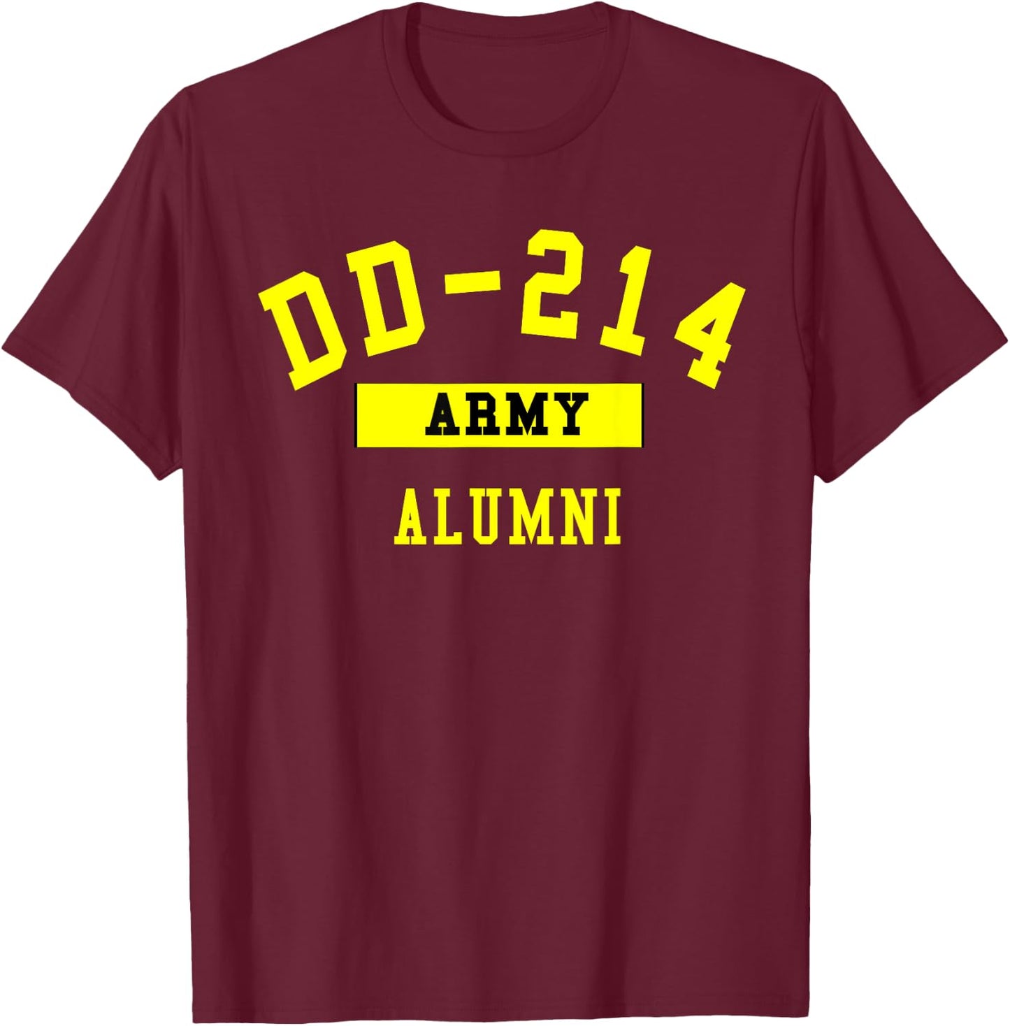 DD 214 Army Alumni T-Shirt - T-Shirt | Maroon