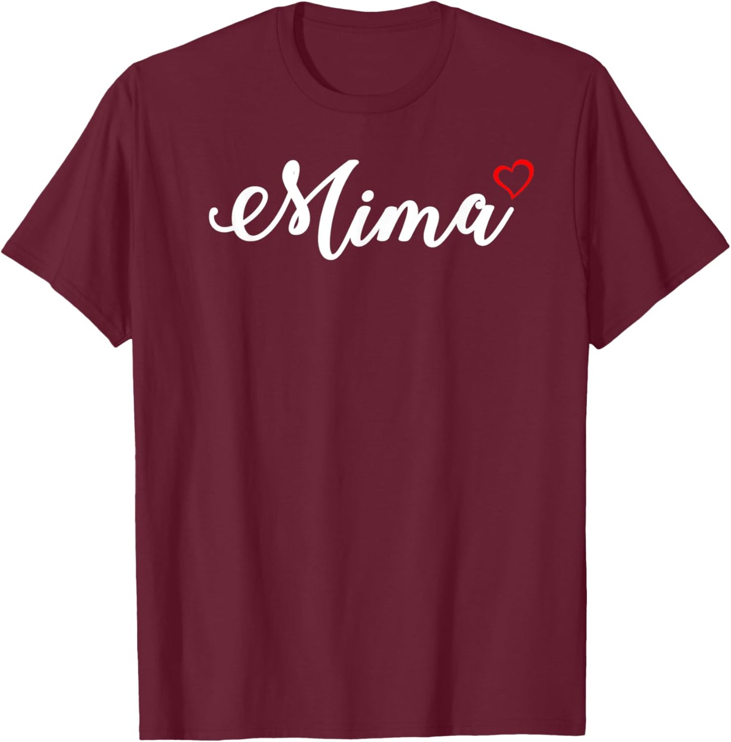 Cute Mima Lover Gift Grandma Christmas Gifts T-Shirt - T-Shirt | Maroon