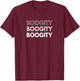 BOOGITY | Funny Words On T-Shirt - T-Shirt | Maroon
