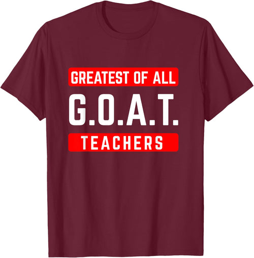 G.O.A.T Greatest of all Teachers for School Tutor & Teacher Women
