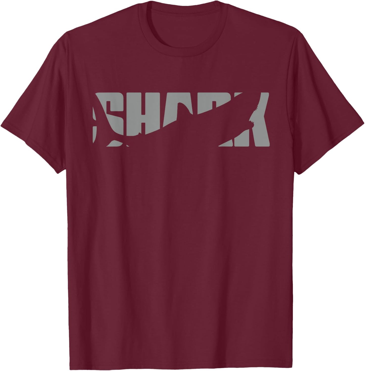 Shark Lover Clothing - Great White Shark T-Shirt - T-Shirt | Maroon