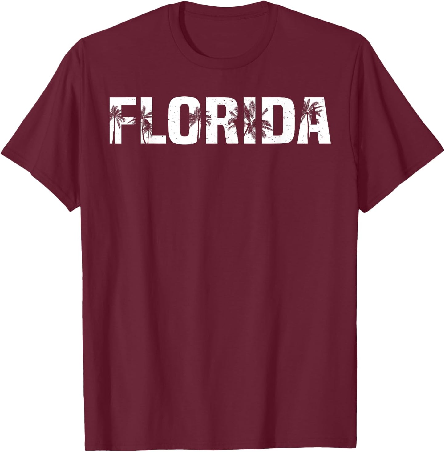 Florida The Sunshine State Women Girls Kids T-Shirt - T-Shirt | Maroon