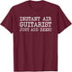 Funny Air Guitar Beer Drinking Guitarist T-Shirt - T-Shirt | Maroon