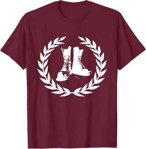 Ska, punks, OI, rude boy, boots, boots, skinhead T-Shirt - T-Shirt | Maroon