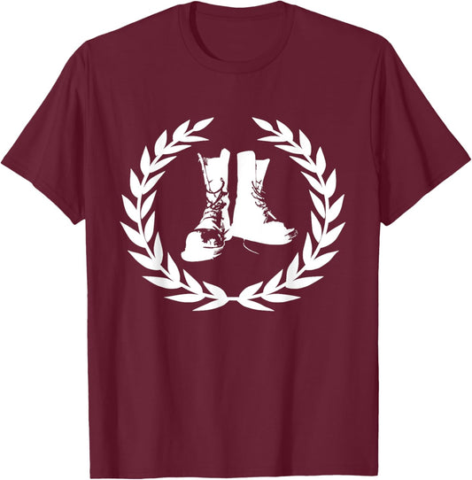 Ska, punks, OI, rude boy, boots, boots, skinhead T-Shirt - T-Shirt | Maroon