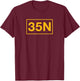 35N Signal Intelligence Analyst T-Shirt - T-Shirt | Maroon