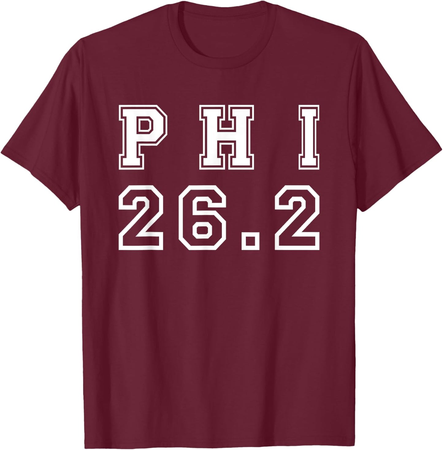 Philadelphia 26.2 Marathon Shirt T-Shirt - T-Shirt | Maroon