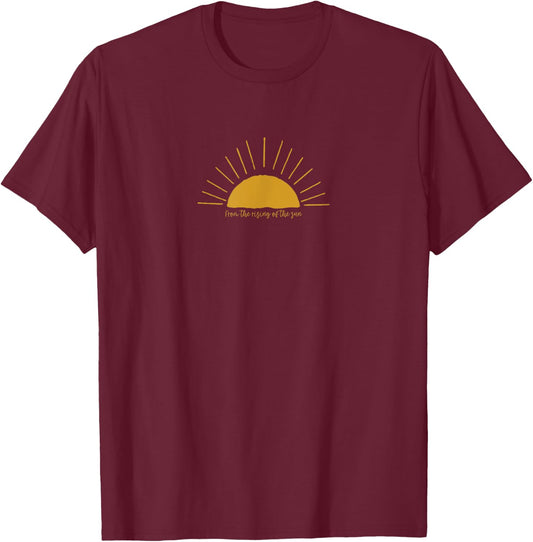 Psalm 113:3 From The Rising Of The Sun Bible Christian Faith T-Shirt - T-Shirt | Maroon