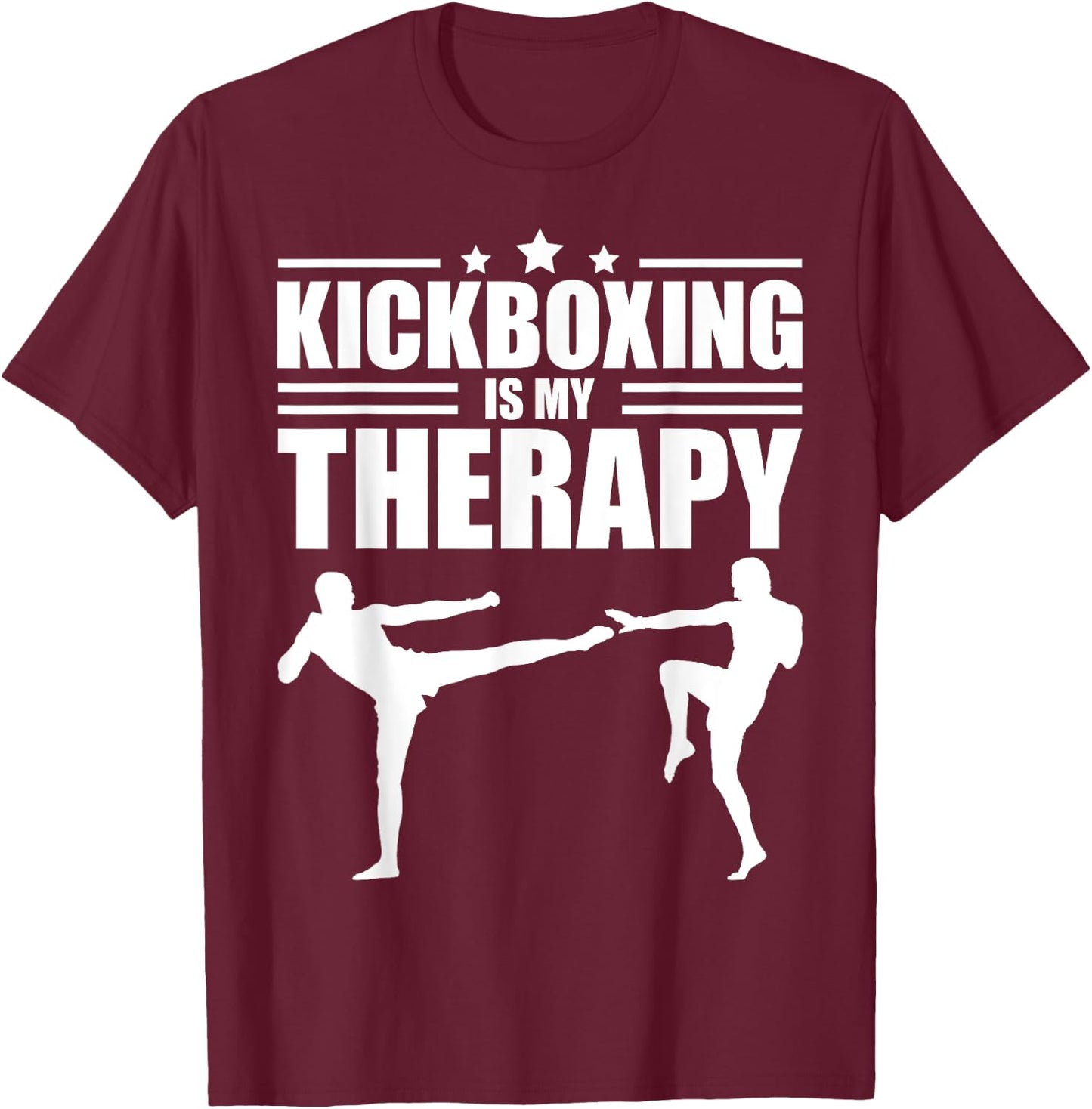 Cool Kickboxing Women Kickboxer Workout Exercise T-Shirt - T-Shirt | Maroon