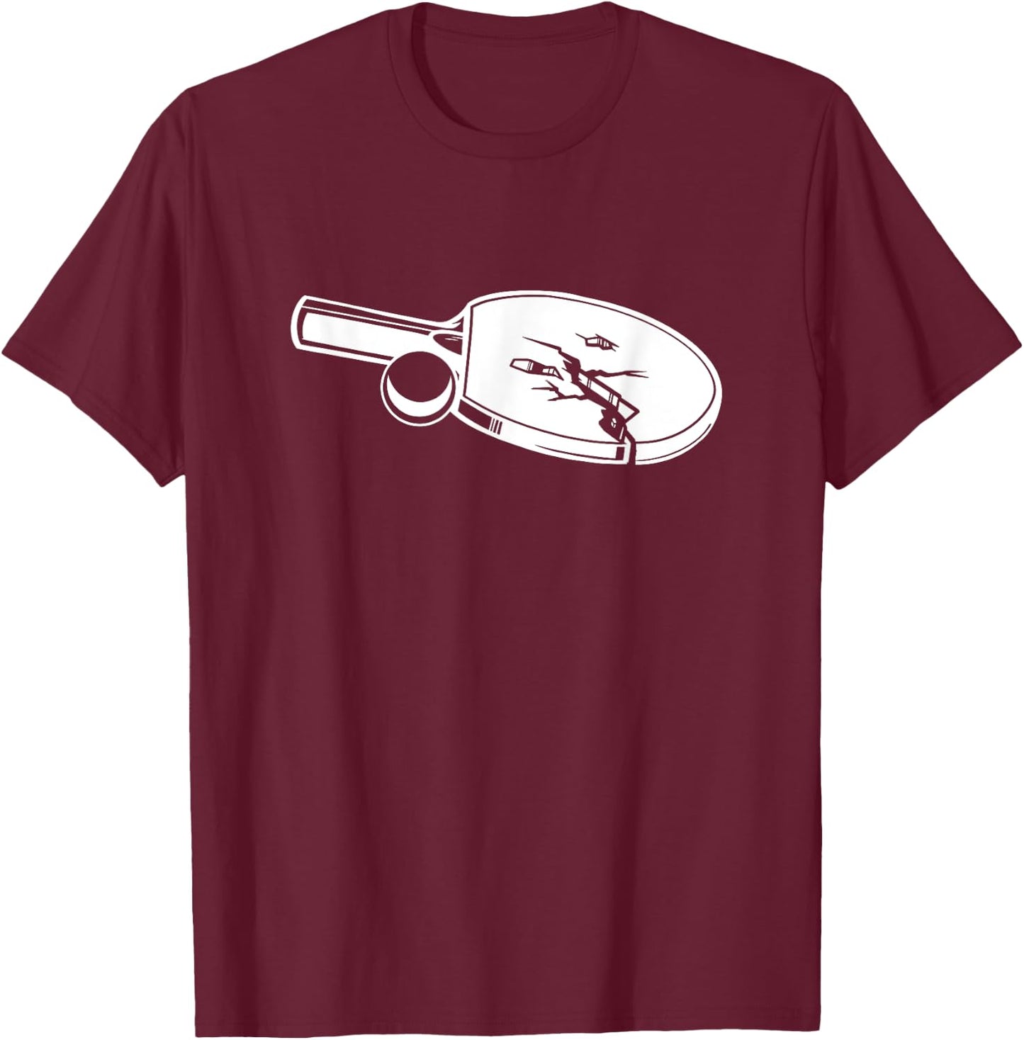 Table tennis old butterfly design for table tennis players T-Shirt - T-Shirt | Maroon