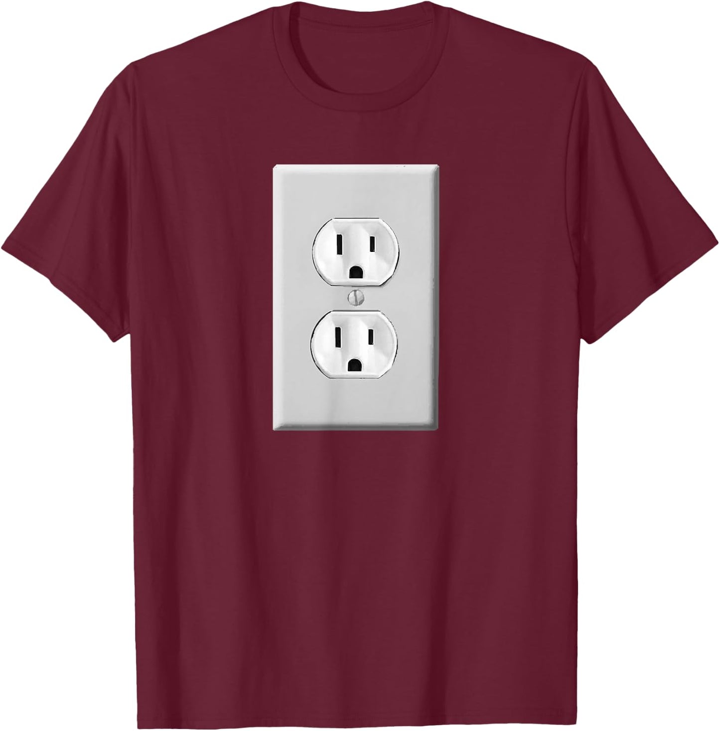 Electrical Outlet Shirt T-Shirt - T-Shirt | Maroon