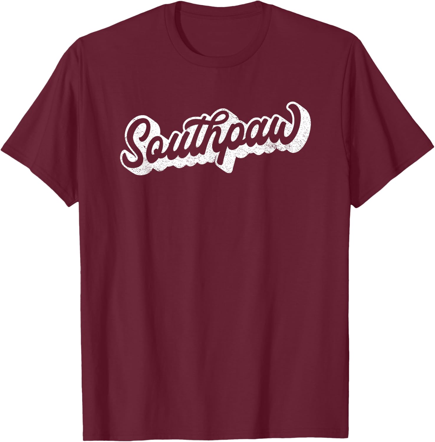 Southpaw Baseball Softball Lefty Left Handed Pitcher T-Shirt - T-Shirt | Maroon