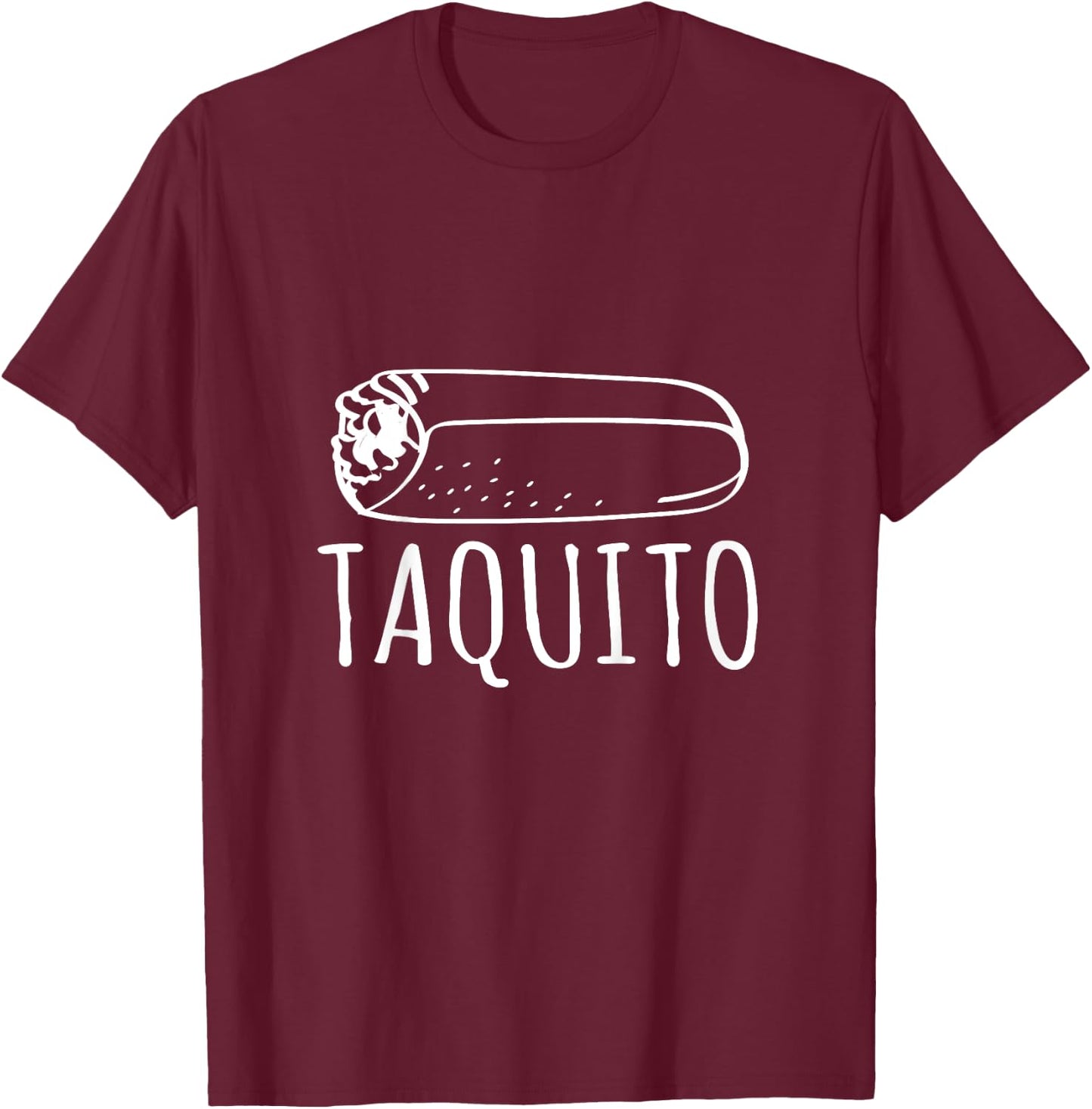 Burrito Taquito Funny Daddy And Me Matching T-Shirt - T-Shirt | Maroon