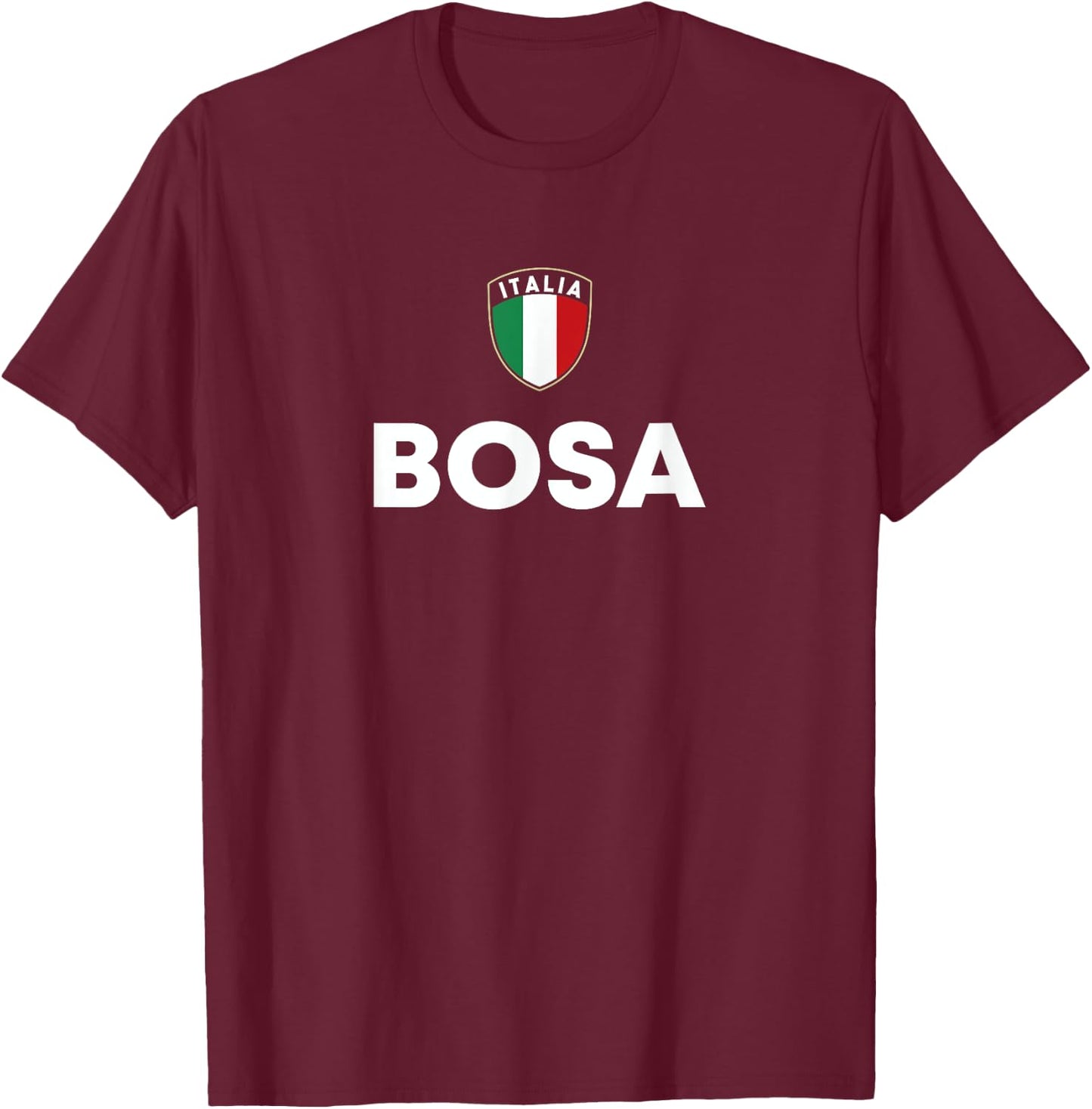 Sardegna Pride Bosa Apparel -Adults & Kids Classic Fit Black T-Shirt - T-Shirt | Maroon