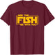 May The Fish Be With You - Funny Fishing T-Shirt - T-Shirt | Maroon