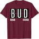 BUD - Budapest Hungary Souvenir or Gift Shirt Apparel T-Shirt - T-Shirt | Maroon