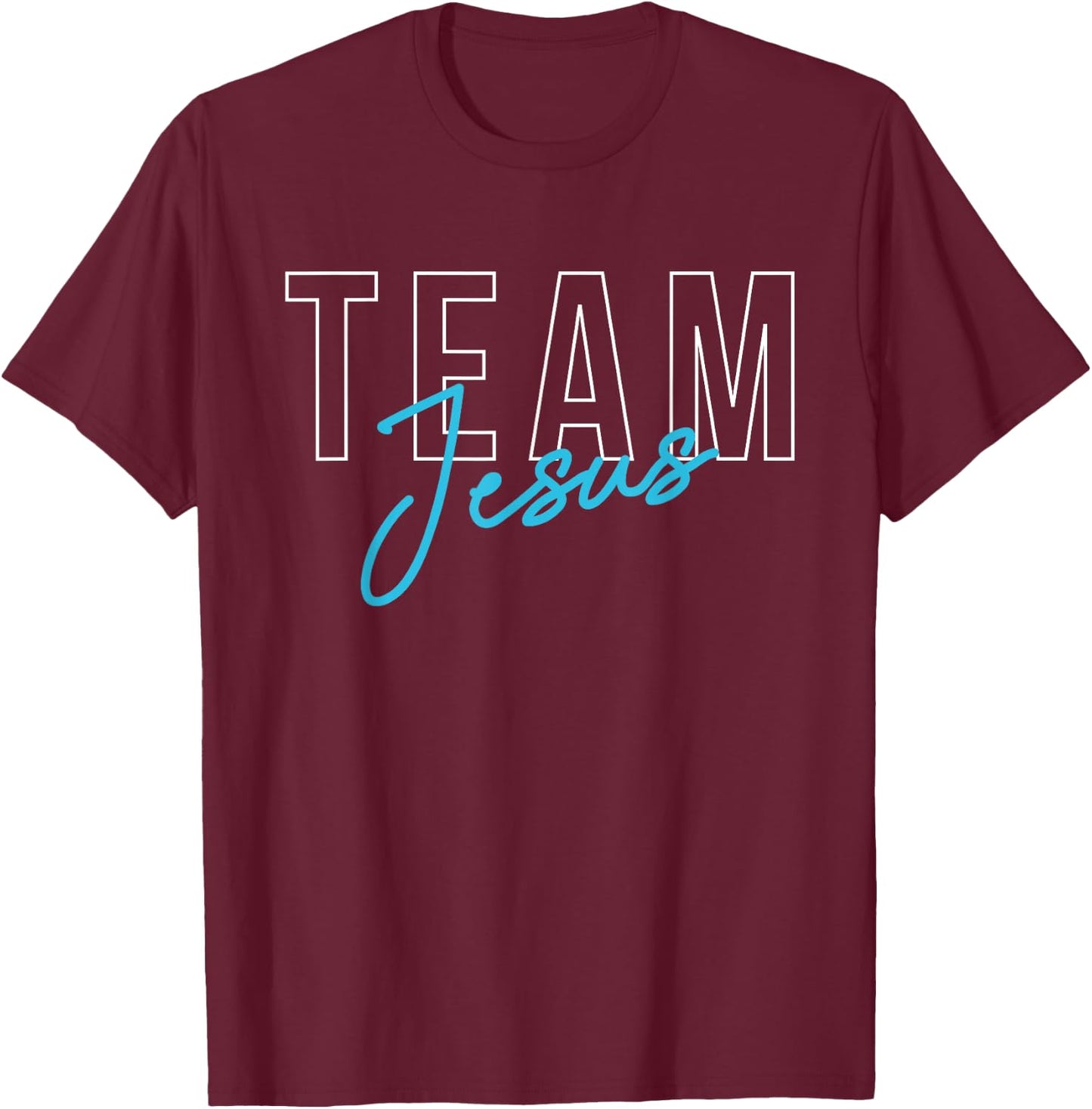 Team Jesus Church Community T-Shirt - T-Shirt | Maroon