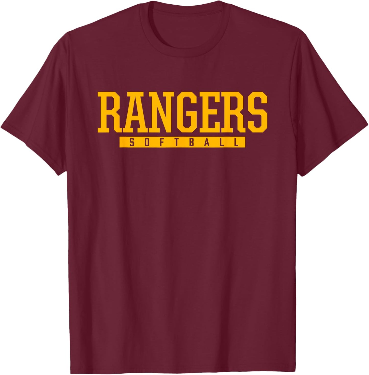 North Ridgeville Rangers Softball HS T-Shirt - T-Shirt | Maroon