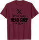 Tio Official Family Head Chef - Funny Cooking Tio T-Shirt - T-Shirt | Maroon