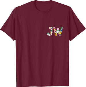 JW - Jehovah's Witness - -Adults - Black - Small - Short Sleeve - Modern Classic Fit Lightweight - Religious Graphics T-Shirt - T-Shirt | Maroon