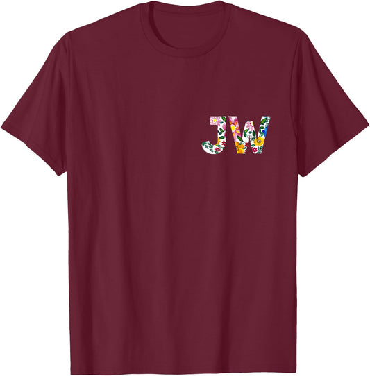 JW - Jehovah's Witness - -Adults - Black - Small - Short Sleeve - Modern Classic Fit Lightweight - Religious Graphics T-Shirt - T-Shirt | Maroon
