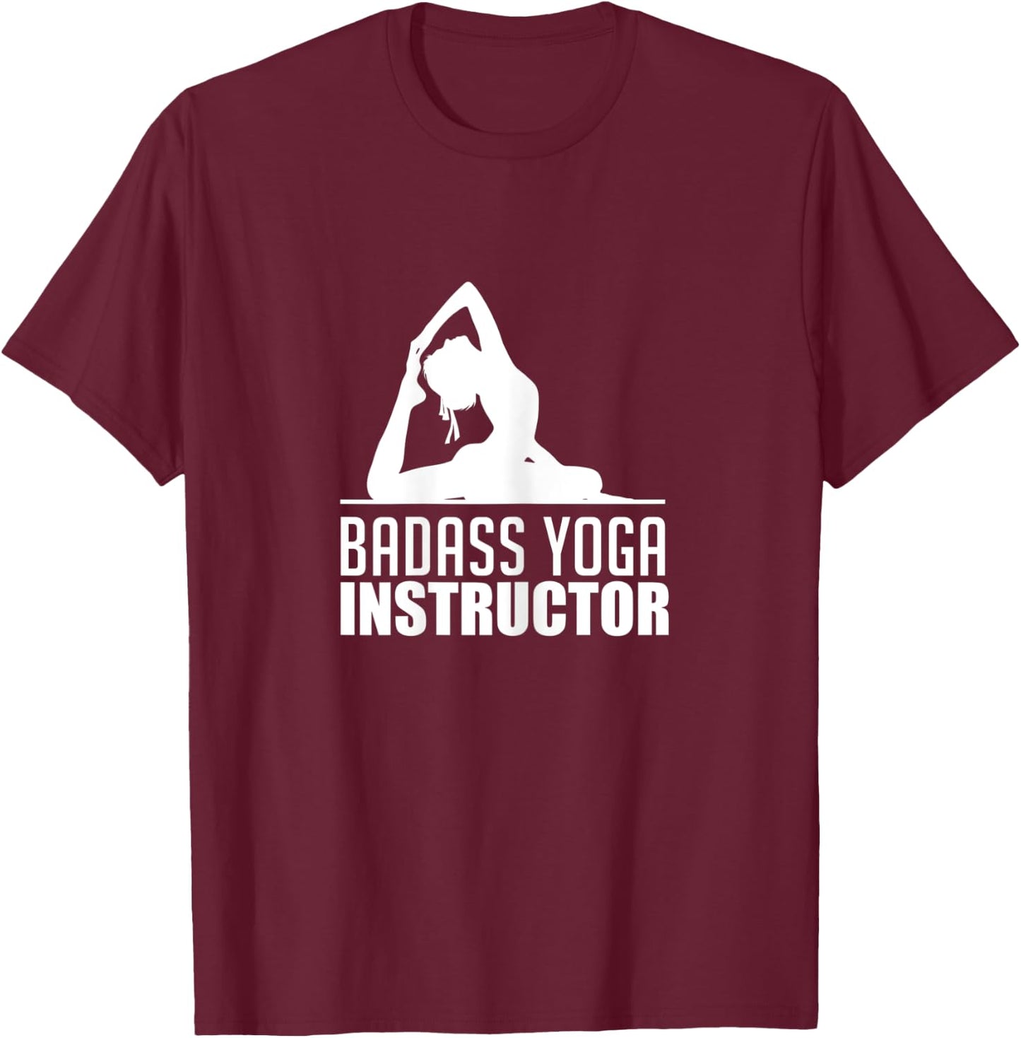 Yoga Instructor Female Teacher Workout Class Gift T-Shirt - T-Shirt | Maroon