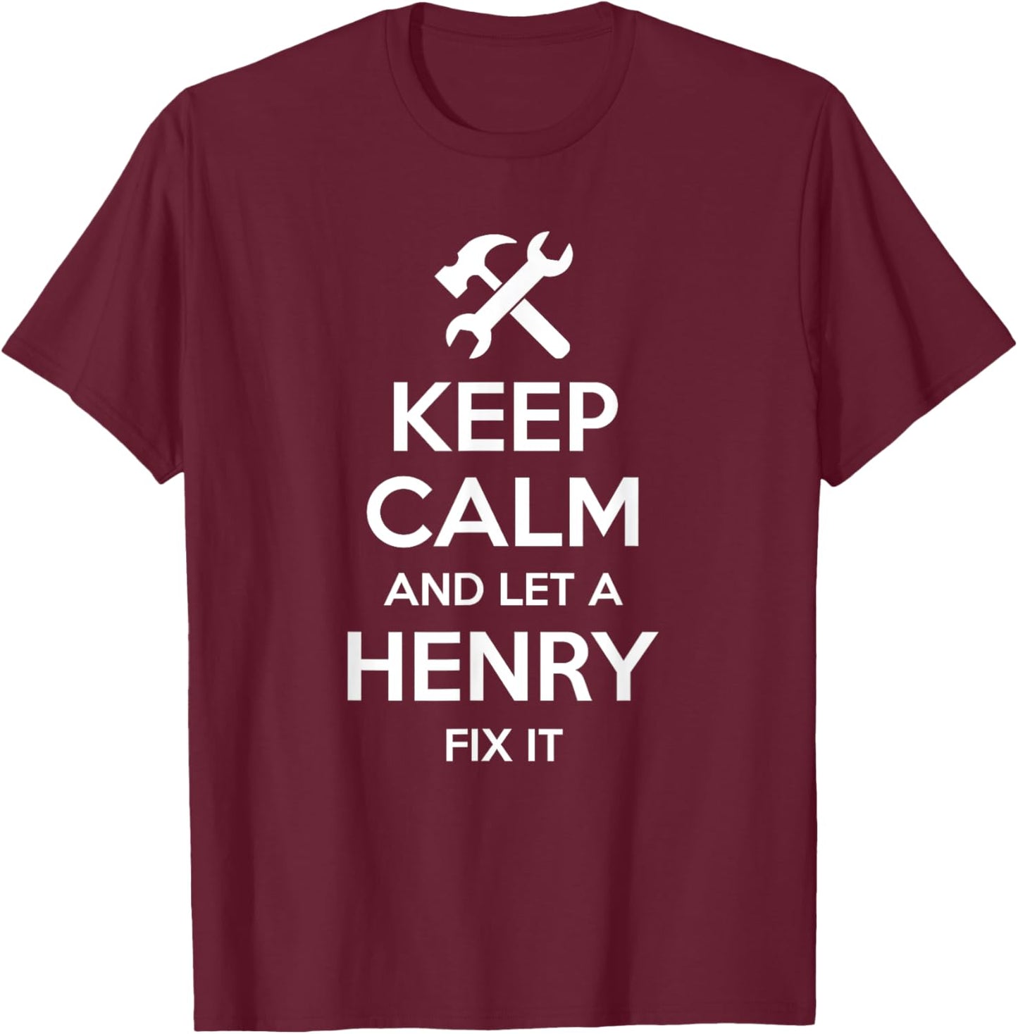 HENRY Funny Surname Birthday Family Tree Reunion Gift T-Shirt - T-Shirt | Maroon