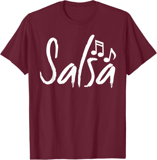 Dance Shirt Salsa Funny Dancing Gifts T-Shirt - T-Shirt | Maroon