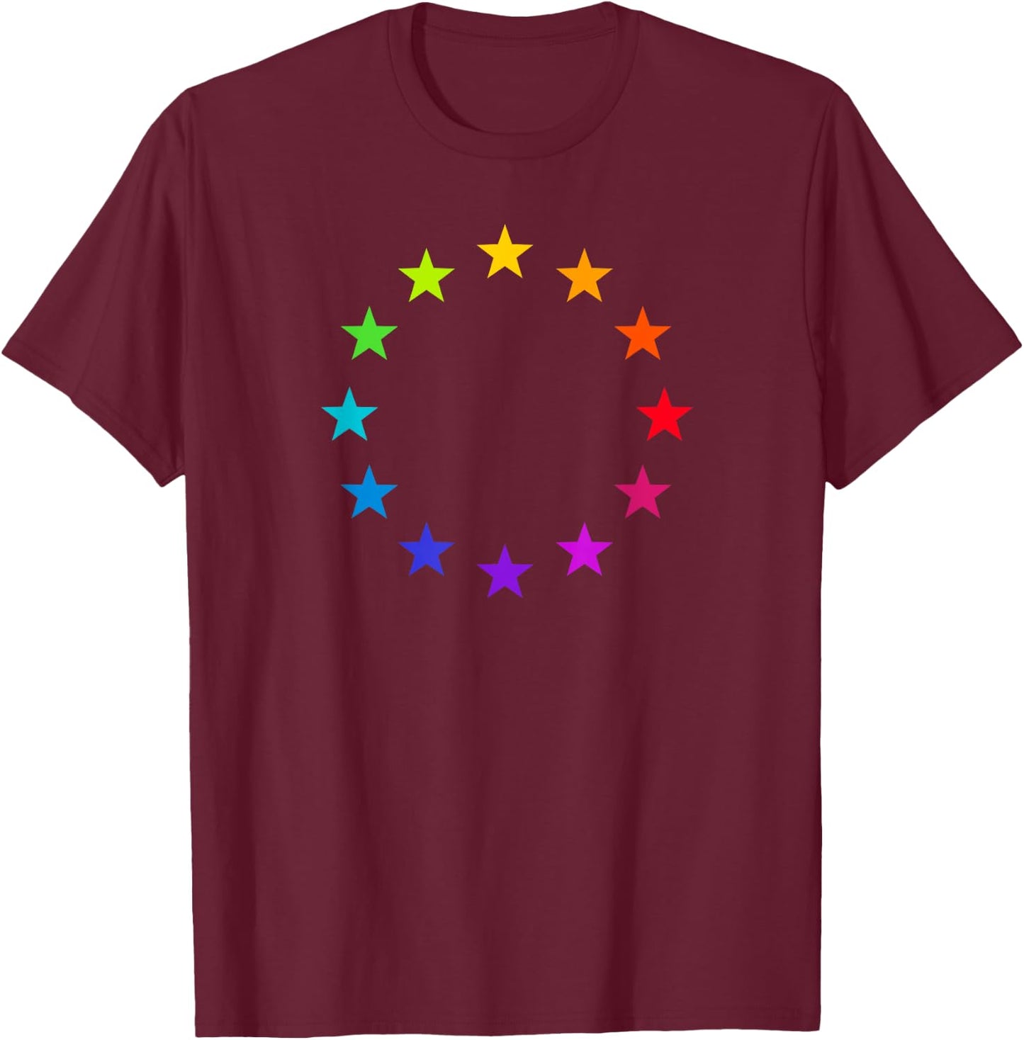 Europe symbol logo sign stars EU European Union flag banner T-Shirt - T-Shirt | Maroon