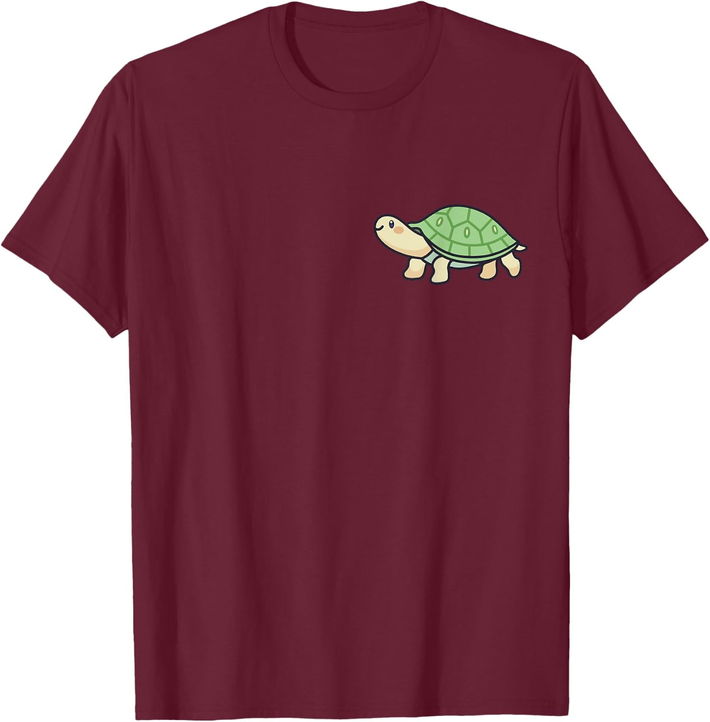 Turtle Animal Aesthetic Kawaii Lover Owner Cute T-Shirt - T-Shirt | Maroon