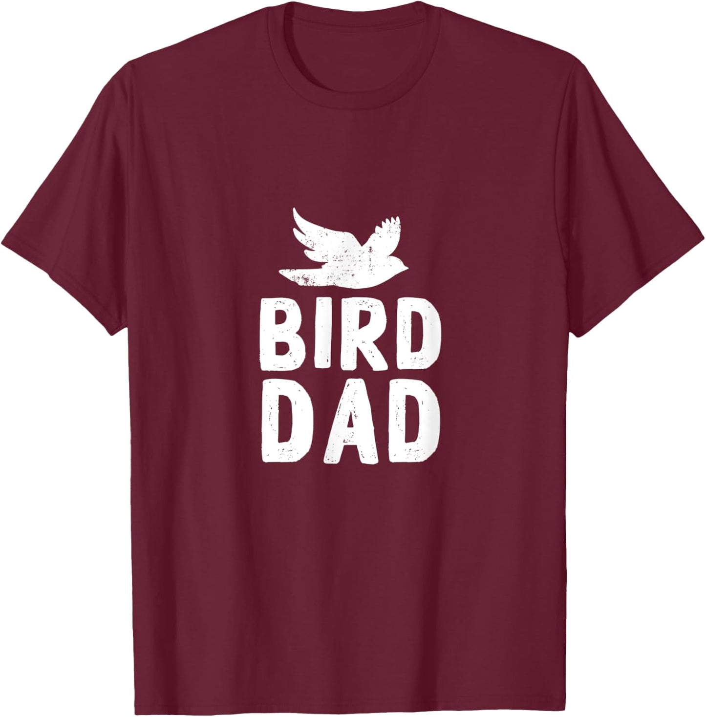 Bird Dad Design for Companion Bird Pet Owners T-Shirt - T-Shirt | Maroon