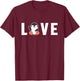 Love Sea Bird King Emperor Penguin Lover Penguin T-Shirt - T-Shirt | Maroon