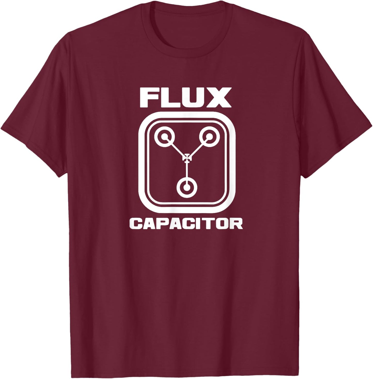 Funny 80's Vintage Movie - Flux Capacitor T-Shirt - T-Shirt | Maroon