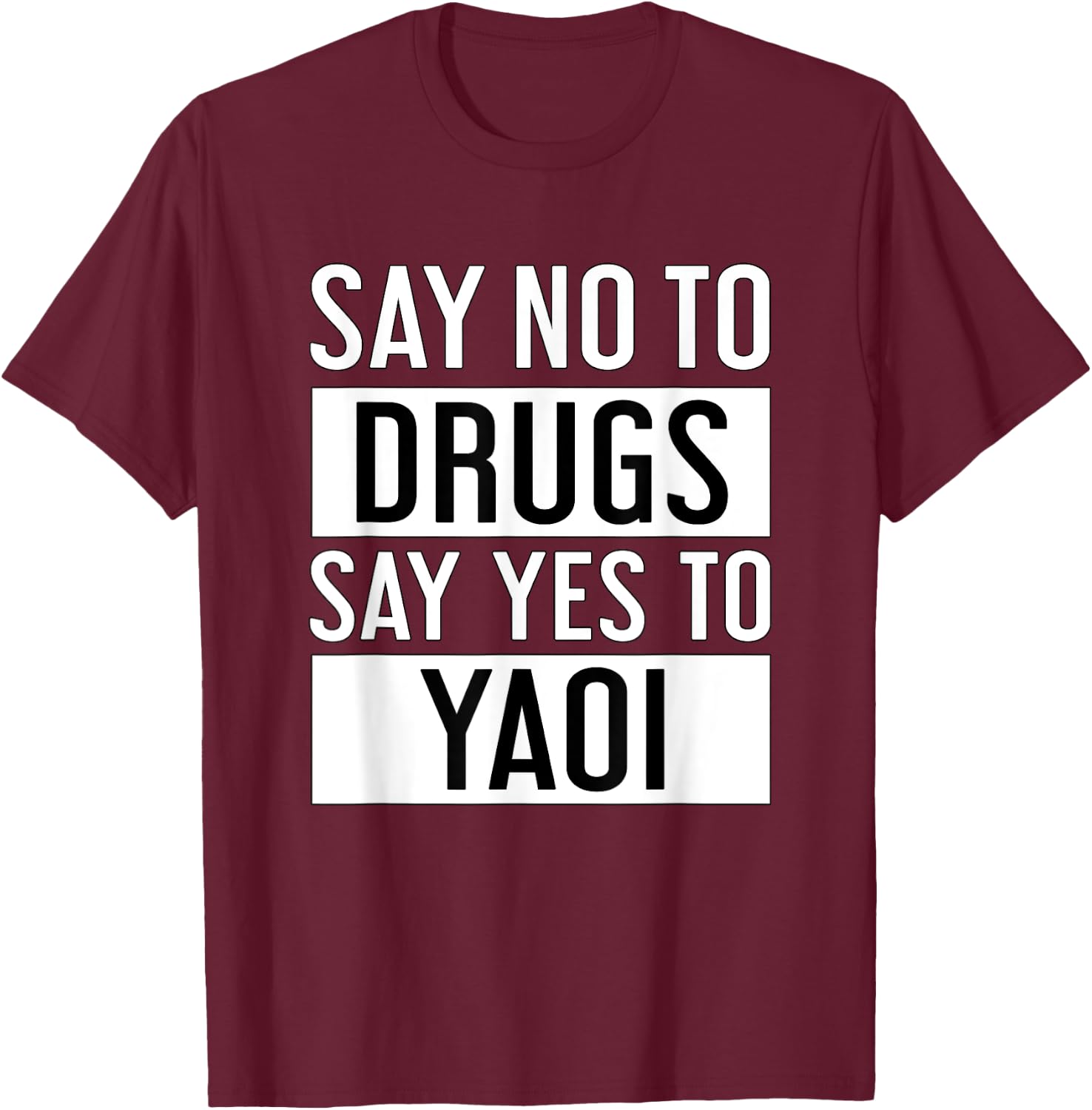 Yaoi Fujoshi Manga T-Shirt - T-Shirt | Maroon