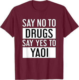 Yaoi Fujoshi Manga T-Shirt - T-Shirt | Maroon