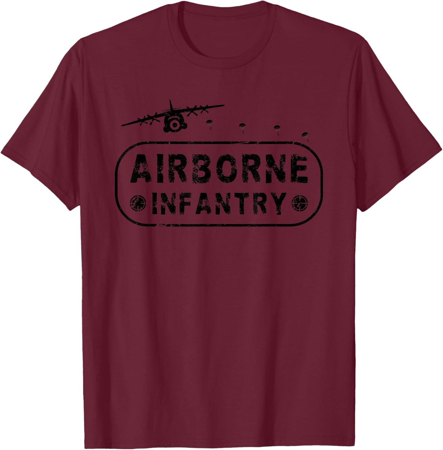 Airborne Infantry T-Shirt - T-Shirt | Maroon