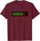 Retro VU Meter Sound Engineer Hi-Fi Stereo Music Lover T-Shirt - T-Shirt | Maroon