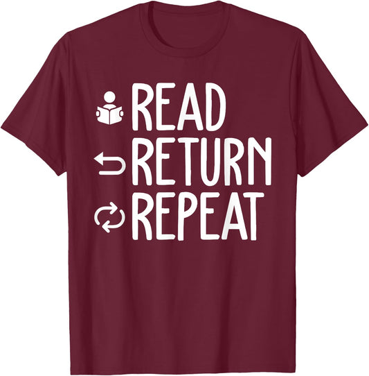 Funny Library Themed Art Librarian Men Women Library Worker T-Shirt - T-Shirt | Maroon
