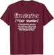 Fire Starter Definition - Novelty Christian T-Shirt - T-Shirt | Maroon