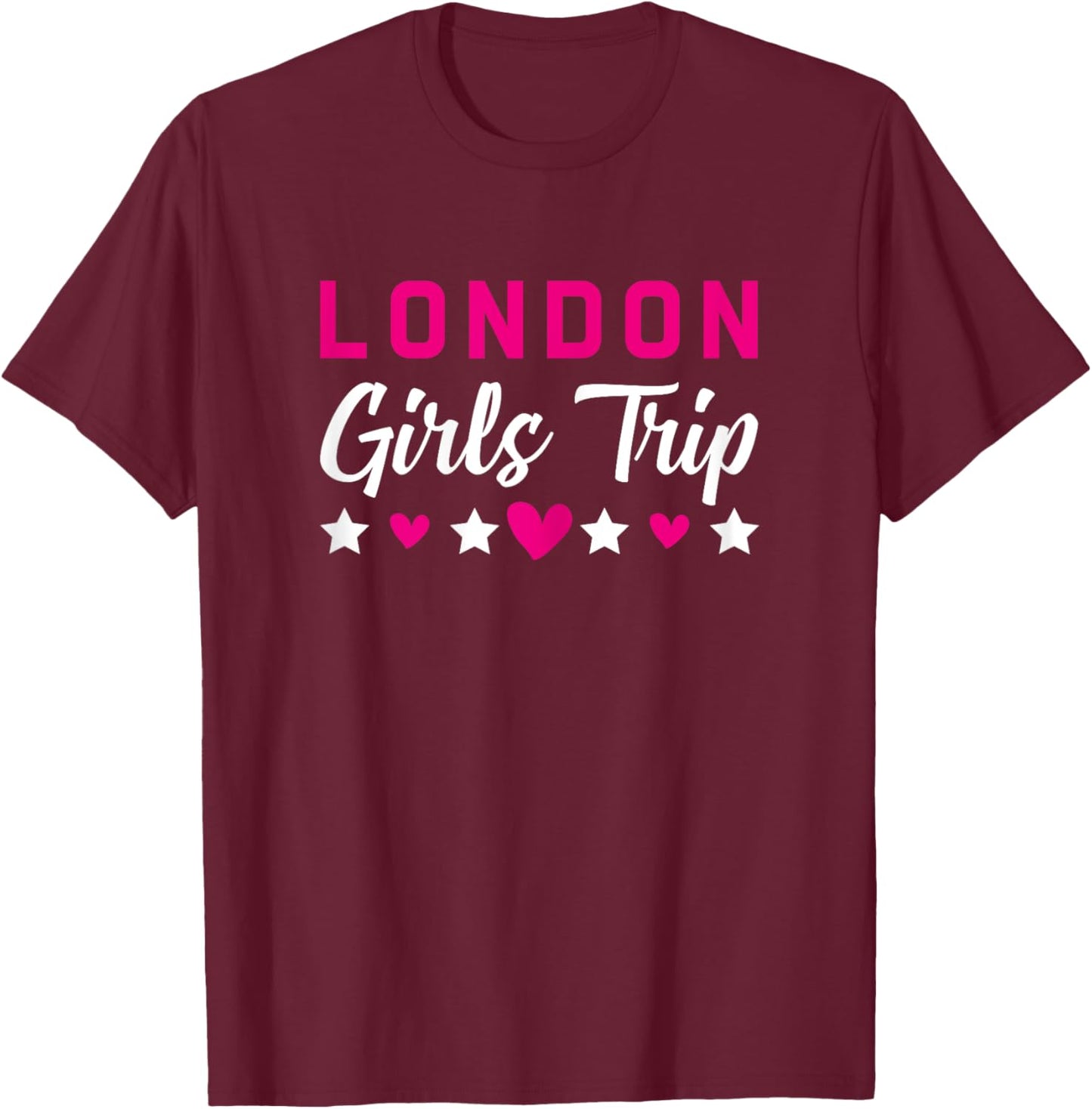 London Girls Trip Holiday Party Gift Farewell Squad T-Shirt - T-Shirt | Maroon