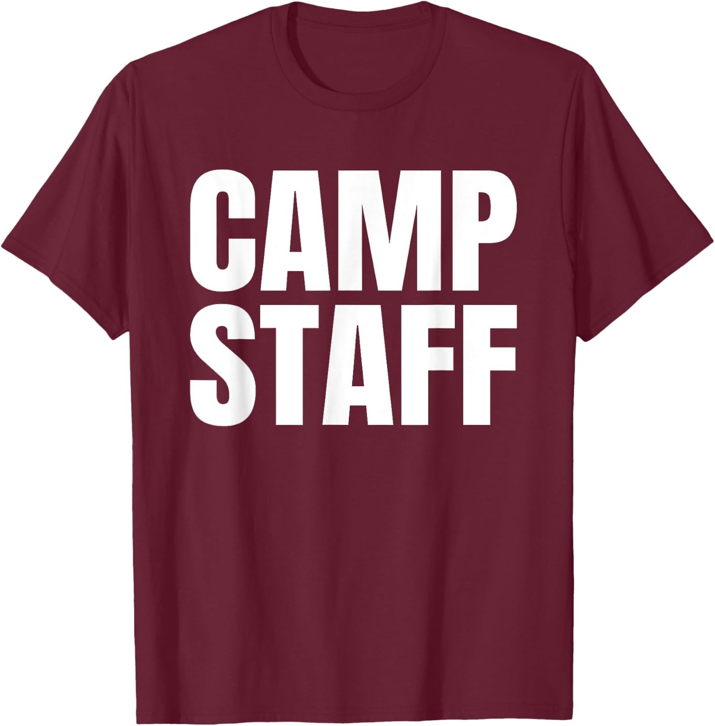 Summer Camp Staff Counselor Camping Camper Men Women Kids T-Shirt - T-Shirt | Maroon