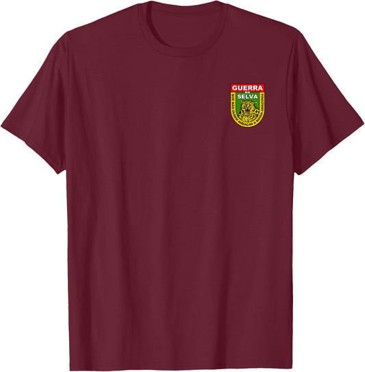 Brazilian Army CIGS Military Jungle Training Warfare Bope T-Shirt - T-Shirt | Maroon