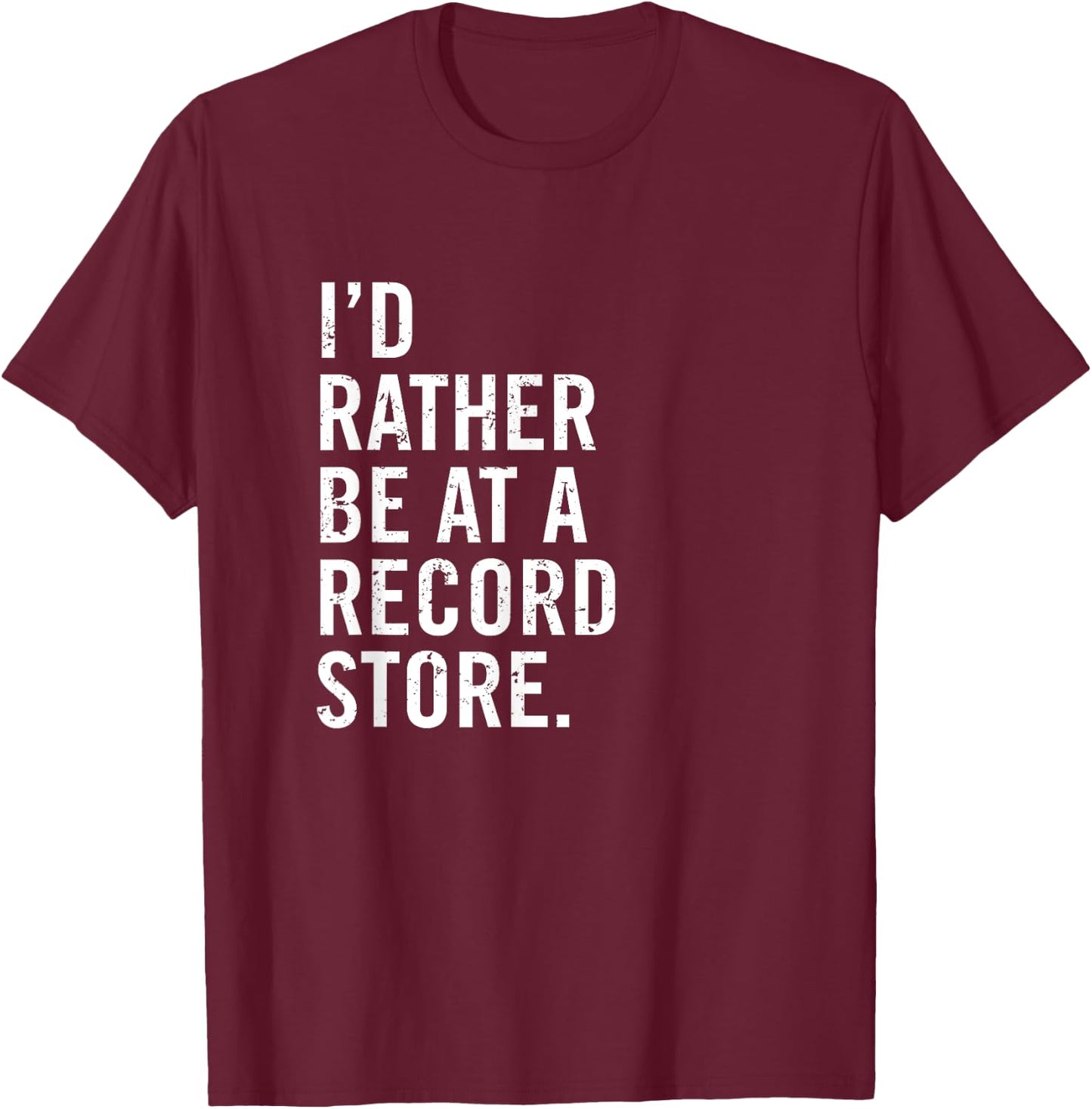Cool Vinyl Records Gift Vinyl Record Store Lovers T-Shirt - T-Shirt | Maroon